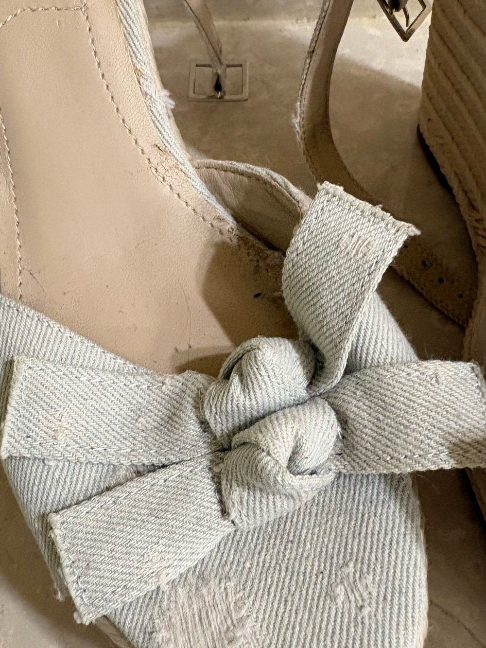 Kendall and Kylie Distressed Wedges, Worn Once - Picture 4 of 9